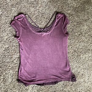 Wine color American Eagle “soft and sexy” shirt